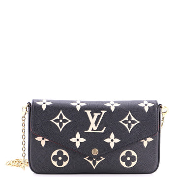 Louis Vuitton Felicie Pochette Bicolor Monogram Empreinte Giant