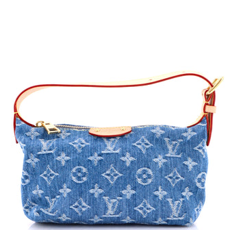 Louis Vuitton Hills Pochette LV Remix Monogram Denim