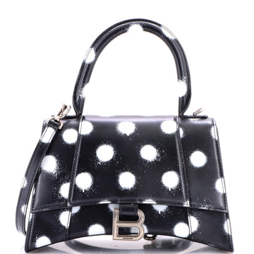 Balenciaga Hourglass Top Handle Bag Printed Leather Small