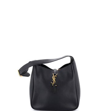 Saint Laurent Le 5 a 7 Supple Hobo Leather Small