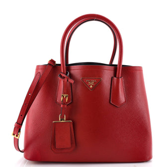Prada Cuir Double Tote Saffiano Leather Medium