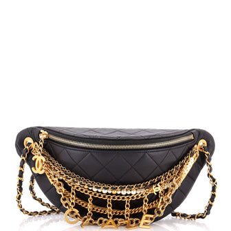 Chanel All About Chains Waist Bag Quilted Lambskin