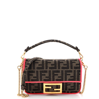 Fendi Baguette NM Bag Zucca Canvas Mini