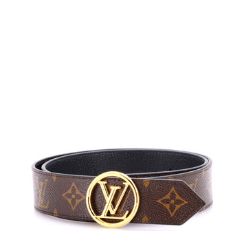Louis Vuitton LV Circle Reversible Belt Monogram Canvas and Leather Medium
