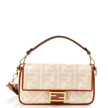 Fendi Baguette NM Bag Zucca Embroidered Canvas Medium