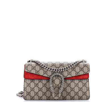 Gucci Dionysus Bag GG Coated Canvas with Crystal Embellished Metal Small
