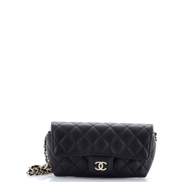 Chanel Classic Sunglasses Case with Chain Quilted Caviar