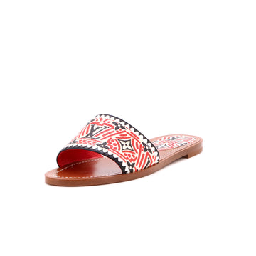 Louis Vuitton Women's Lock It Flat Mule Sandals Limited Edition Crafty Monogram Giant