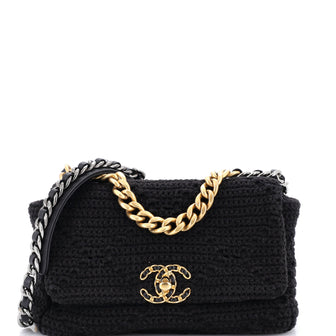 Chanel 19 Flap Bag Crochet Medium