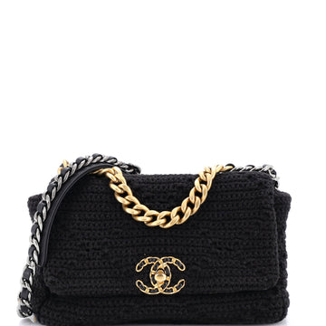 Chanel 19 Flap Bag Crochet Medium