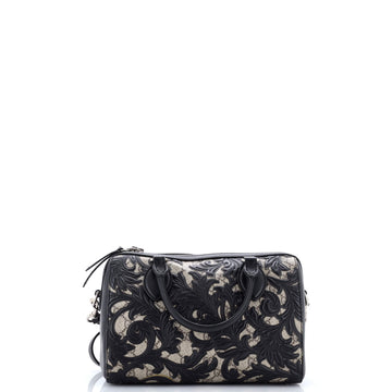 Gucci Convertible Boston Bag Arabesque GG Coated Canvas with Leather Small