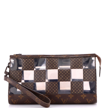 Louis Vuitton Standing Pouch Monogram Chess Coated Canvas and PVC