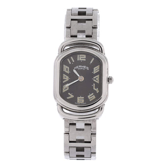 Hermes Rallye Quartz Watch Stainless Steel 21