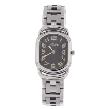 Hermes Rallye Quartz Watch Stainless Steel 21