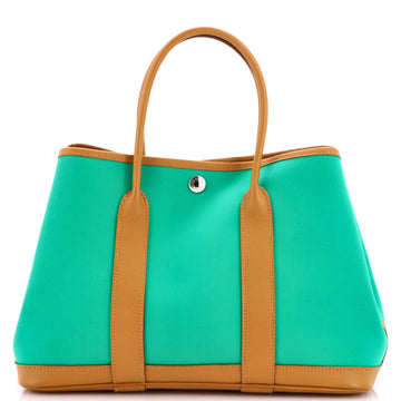 Hermes Garden Party Tote Toile and Leather 30