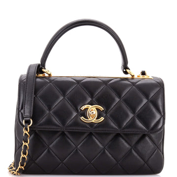 Chanel Trendy CC Top Handle Bag Quilted Lambskin Small