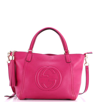 Gucci Soho Convertible Top Handle Bag Leather Small