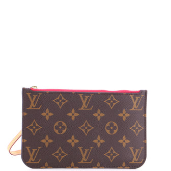 Louis Vuitton Neverfull Pochette Monogram Canvas Small