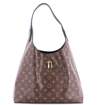 Louis Vuitton Flower Hobo Monogram Canvas with Leather