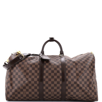 Louis Vuitton Keepall Bandouliere Bag Damier 55