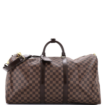 Louis Vuitton Keepall Bandouliere Bag Damier 55