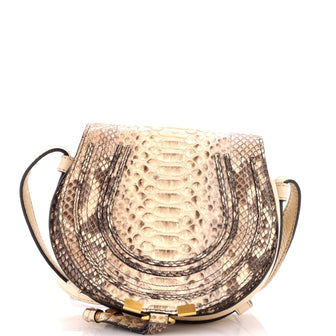 Chloe Marcie Crossbody Bag Python Print Calfskin Mini
