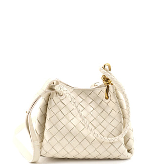 Bottega Veneta Parachute Handle Bag Intrecciato Leather Small