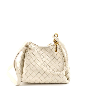 Bottega Veneta Parachute Handle Bag Intrecciato Leather Small