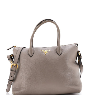 Prada Dual Strap Zip Tote Vitello Daino Medium