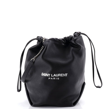 Saint Laurent Teddy Bucket Bag Leather Large