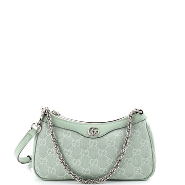 Gucci Ophidia Zip Pochette Shoulder Bag GG Denim Small