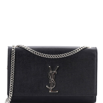 Saint Laurent Classic Monogram Crossbody Bag Grainy Leather Medium