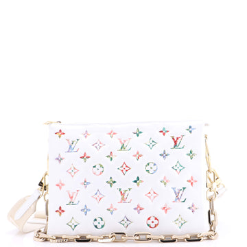 Louis Vuitton Coussin Bag Monogram Flower Embossed Lambskin PM