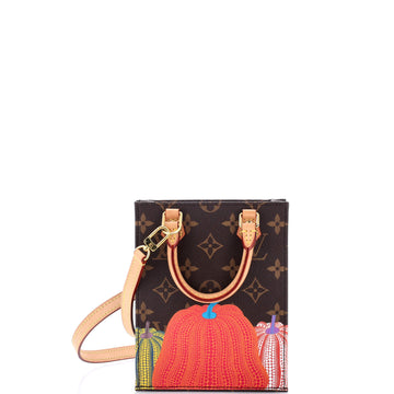 Louis Vuitton Petit Sac Plat Bag Yayoi Kusama Pumpkins Monogram Canvas