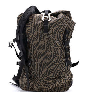Fendi Sarah Coleman Ferrino Ripstop Backpack Vertigo Zucca Canvas
