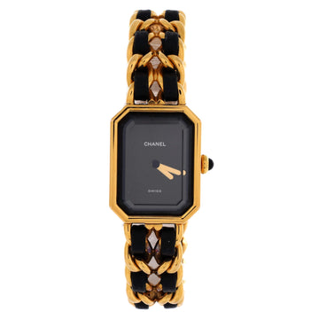 Chanel Premiere Rock Quartz Watch Plated Metal and Leather 20