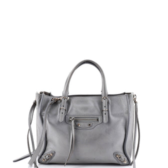 Balenciaga Papier A4 Zip Around Classic Studs Bag Leather Mini