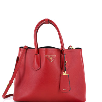 Prada Cuir Double Tote Saffiano Leather Medium
