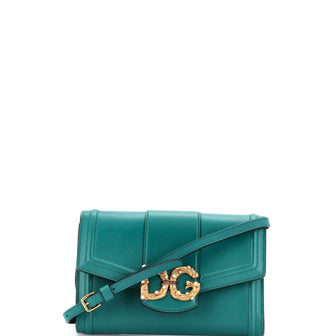 Dolce & Gabbana DG Amore Wallet on Strap Leather