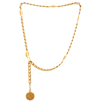 Chanel Vintage Medallion Charms Chain Belt Metal