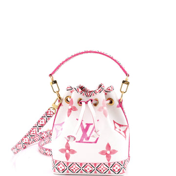 Louis Vuitton Noe NM Handbag By The Pool Monogram Watercolor Giant Nano