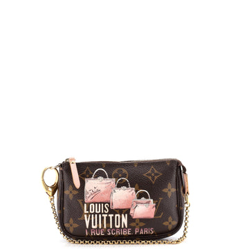 Louis Vuitton Pochette Accessoires Limited Edition Monogram Canvas Mini