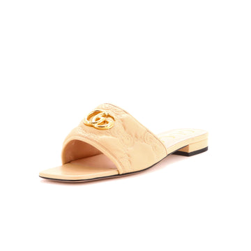 Gucci Women's GG Marmont Slide Sandals GG Matelasse Leather