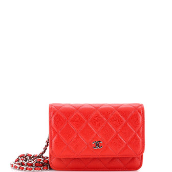 Chanel Wallet on Chain Quilted Caviar Mini