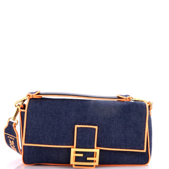 Fendi Baguette NM Bag Denim Large