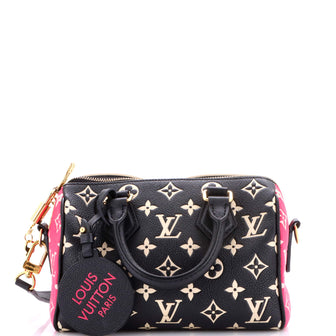 Louis Vuitton Speedy Bandouliere Bag Spring in the City Monogram Empreinte Leather 20