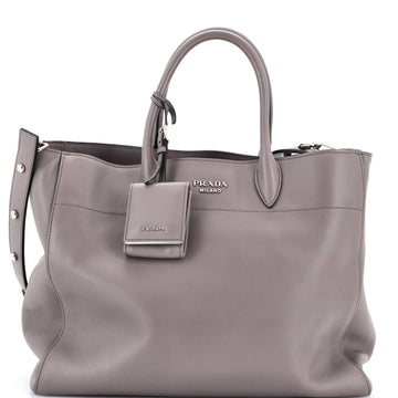 Prada Convertible Open Tote City Calfskin Medium
