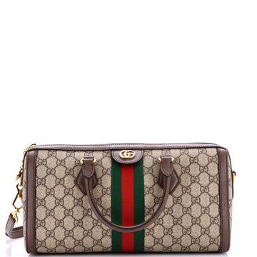 Gucci Ophidia Convertible Boston Bag GG Coated Canvas Medium
