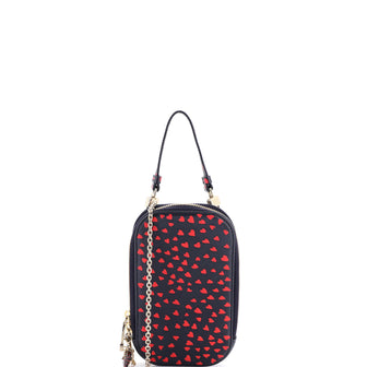 Christian Dior I Love Paris Phone Holder Printed Leather
