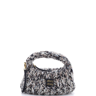 Miu Miu Wander Hobo Knit Wool Mini